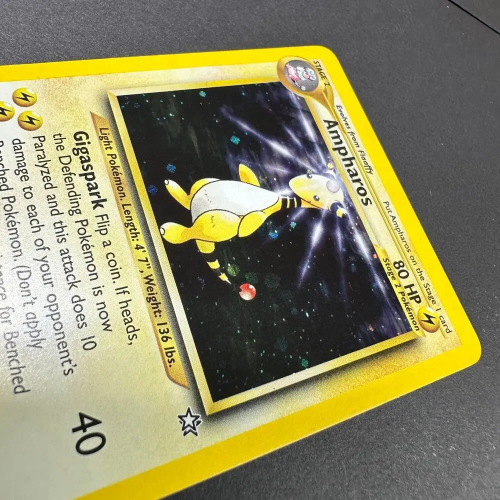 Pokemon TCG Ampharos Neo Genesis 001/111 Holo Rare Unlimited NM